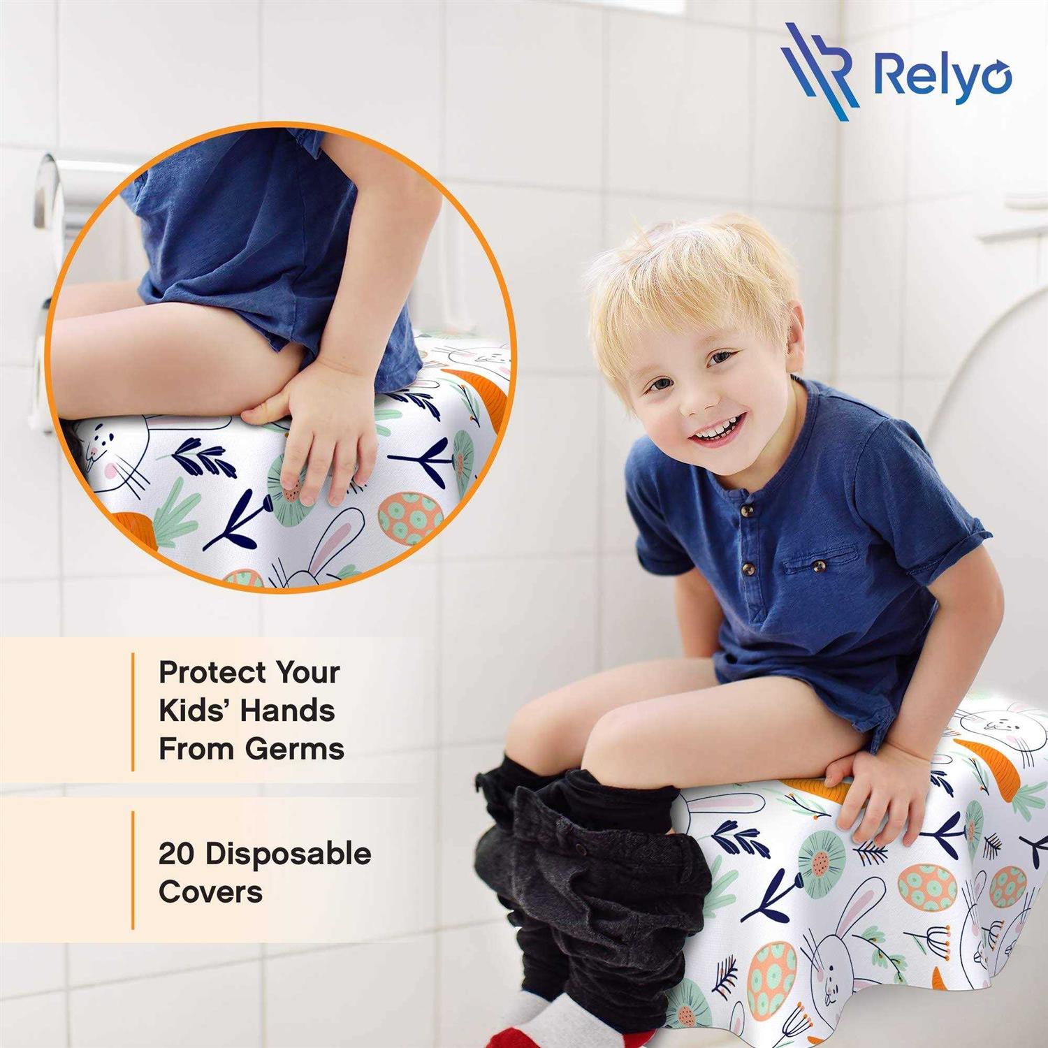 Toilet Seat Covers Disposable 20 Pack Waterproof, Ideal for Kids and Adults Extra Large - Zenithce
