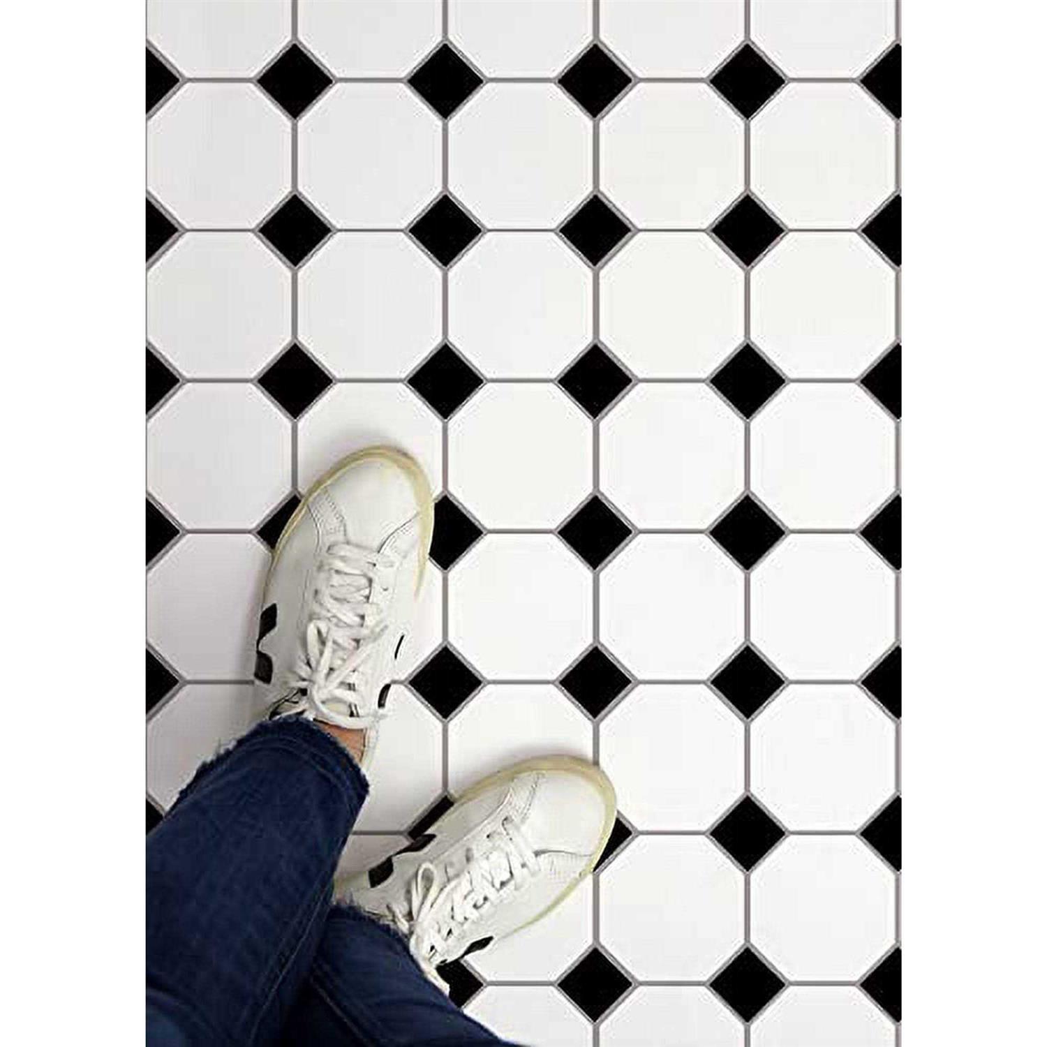 FloorPops Harvard Brick Peel & Stick Floor Tiles - Zenithce