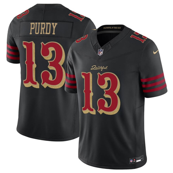 San Francisco 49ers #13 Brock Purdy Black 2025 F.U.S.E. “Rivalries” Vapor Limited Football Stitched Jersey - Zenithce