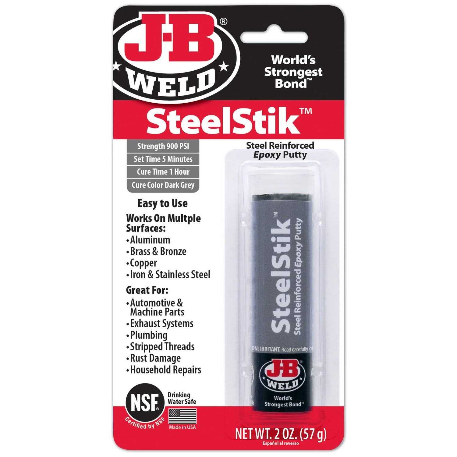 J-B Weld SteelStik Epoxy Putty - Zenithce