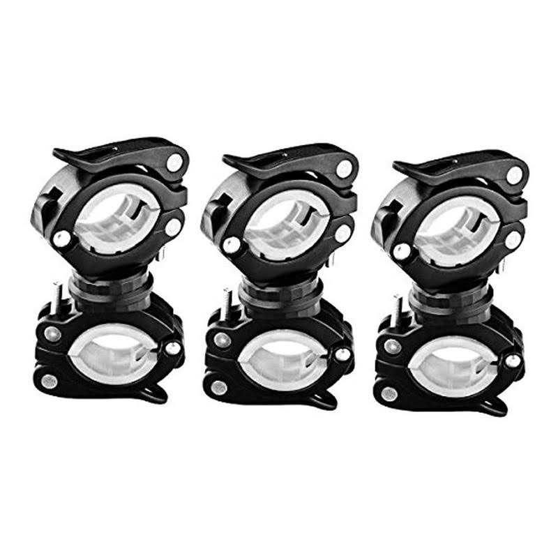 Vonpri Flashlight Holder Mount Bicycle Mounting Bracket Flashlight Holder Torch Clip 360 Rotation - Zenithce
