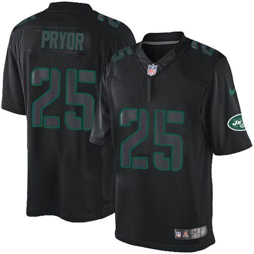 Jets #25 Calvin Pryor Black Stitched Impact Limited Nike Jersey - Zenithce