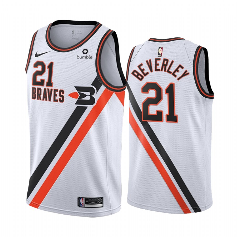 Clippers #21 Patrick Beverley White2019-20 Classic Edition Stitched Jersey - Zenithce