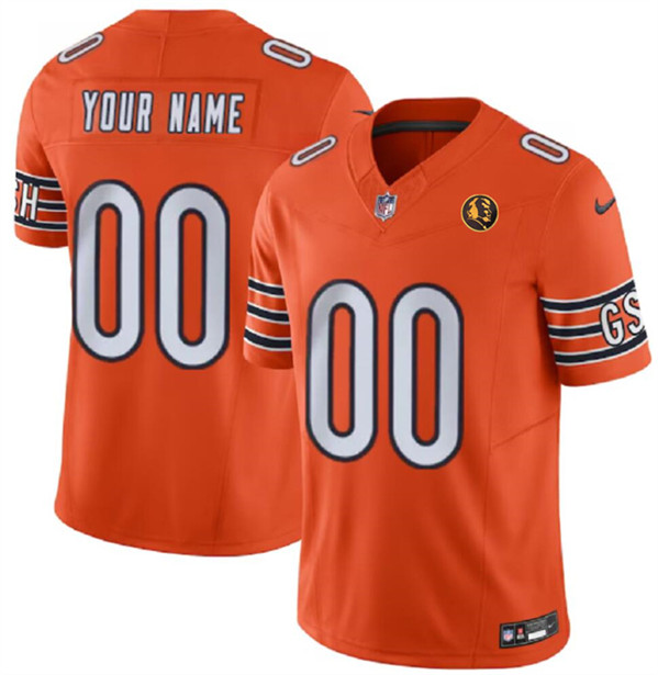 Chicago Bears Custom Orange 2023 F.U.S.E. With John Madden Patch Vapor Limited Stitched Jersey - Zenithce
