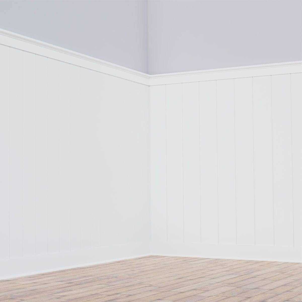 Ekena Millwork Deluxe Nickel Gap 8′ Length PVC Wainscoting Kit - Zenithce