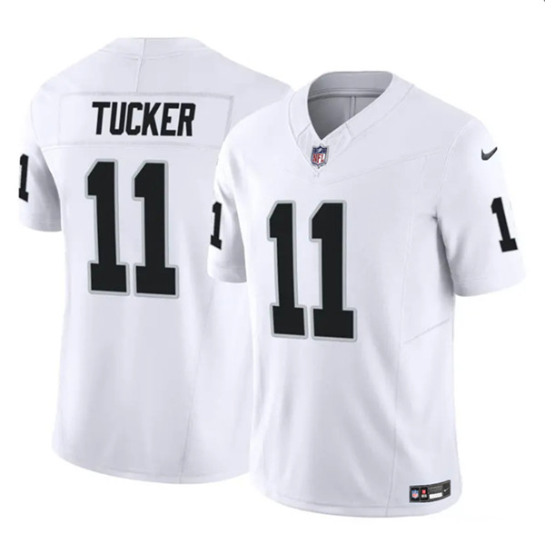 Las Vegas Raiders #11 Tre Tucker White 2023 F.U.S.E Vapor Untouchable Stitched Jersey - Zenithce