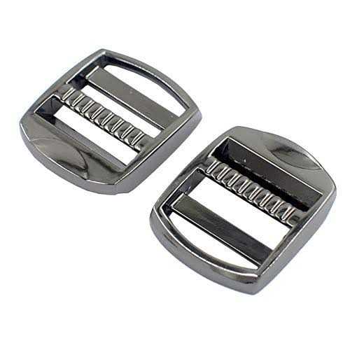 DGOL 10 pcs Heavy Zinc Alloy Ladder Lock Slider Metal Adjustable Webbing Release Buckles - Zenithce