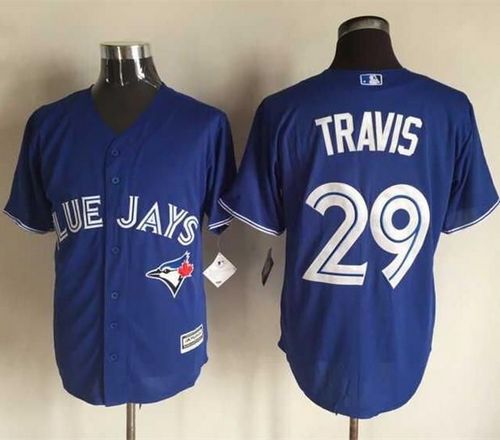 Blue Jays #29 Devon Travis Blue New Cool Base Stitched Jersey - Zenithce