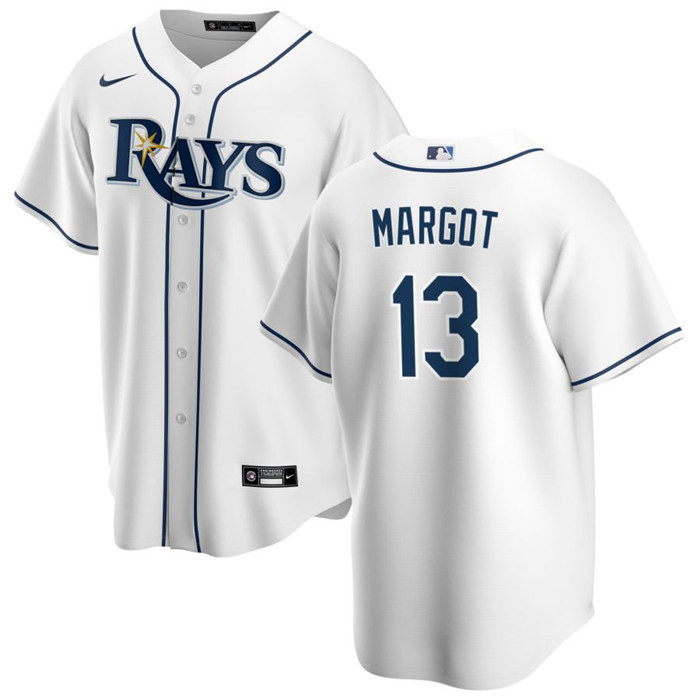 Tampa Bay Rays #13 Manuel Margot White Cool Base Stitched Jersey - Zenithce