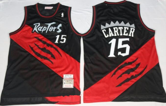 Toronto Raptors #15 Vince Carter 2000-01 Black Hardwood Classics Soul Swingman Throwback Jersey - Zenithce