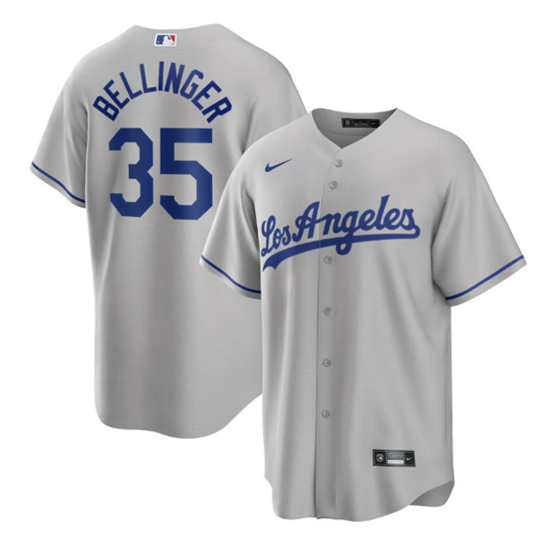 Los Angeles Dodgers #35 Cody Bellinger Gray Cool Base Stitched Jersey - Zenithce