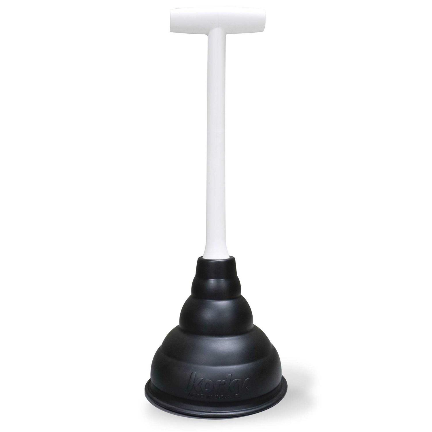 Korky Beehive Max Hideaway Toilet Plunger with Holder - Zenithce