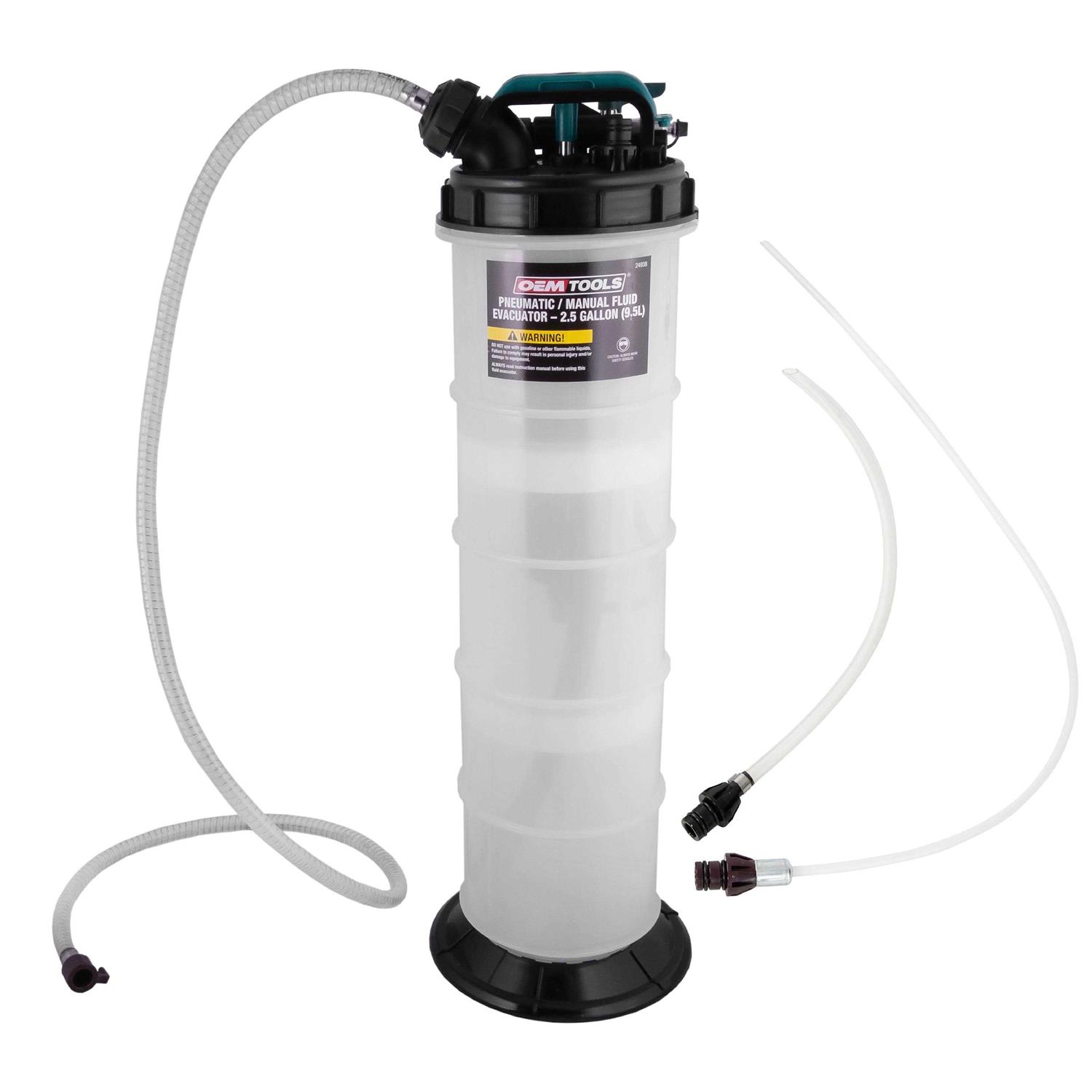 OEMTOOLS 24937 Pneumatic/Manual Fluid Extractor 1.5 Gallon - Zenithce