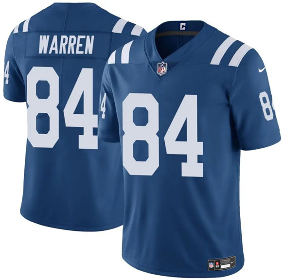Indianapolis Colts #84 Tyler Warren Blue Vapor Limited Stitched Jersey - Zenithce