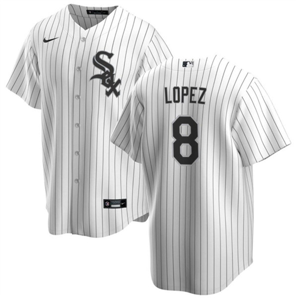 Chicago White Sox #8 Nicky Lopez White Cool Base Stitched Jersey - Zenithce