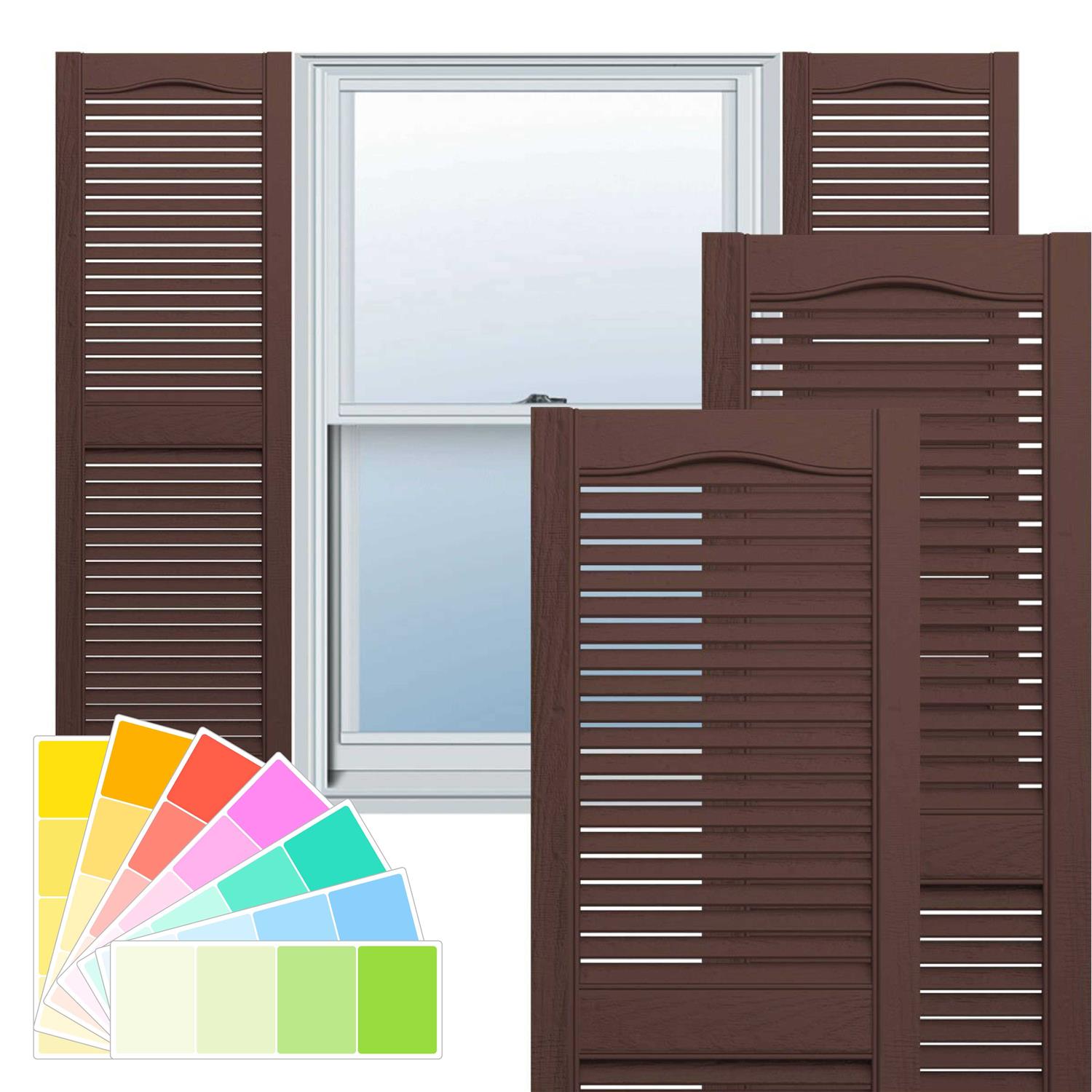 Ekena Millwork Lifetime Vinyl Standard Cathedral Top Center Mullion - Zenithce