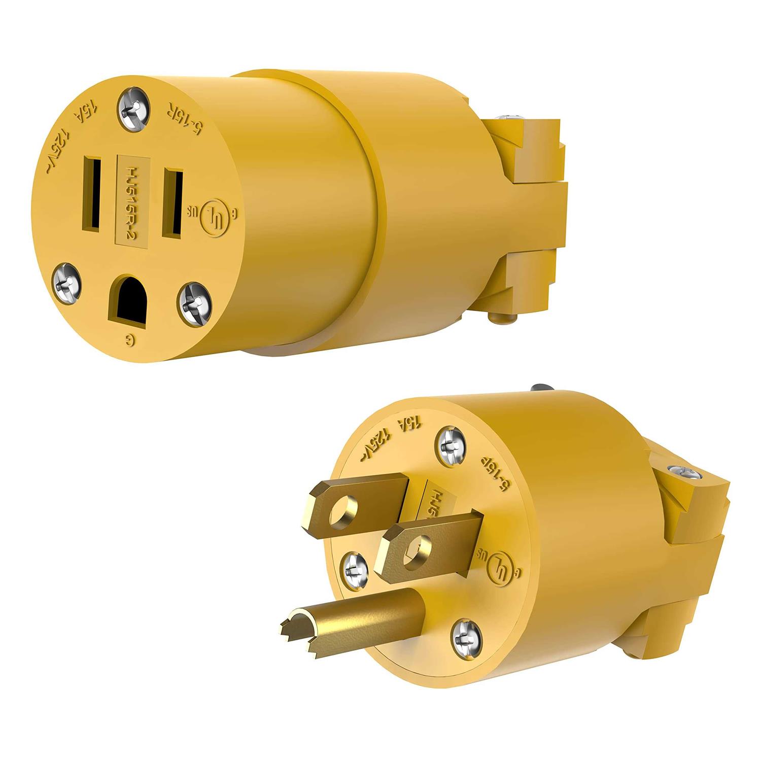 Enerlites Duplex Receptacle 20 Amp Electrical Wall Outlet Industrial Grade 62081-W - Zenithce