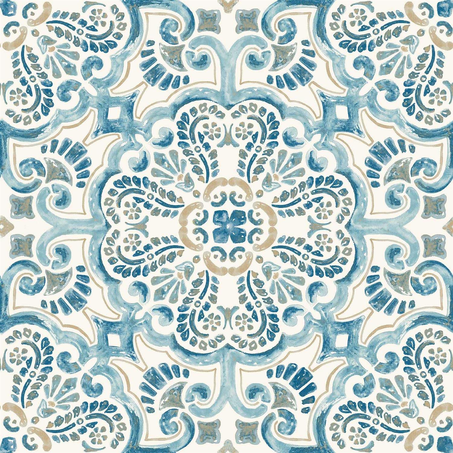 FloorPops Foliage Peel & Stick Floor Tiles - Zenithce
