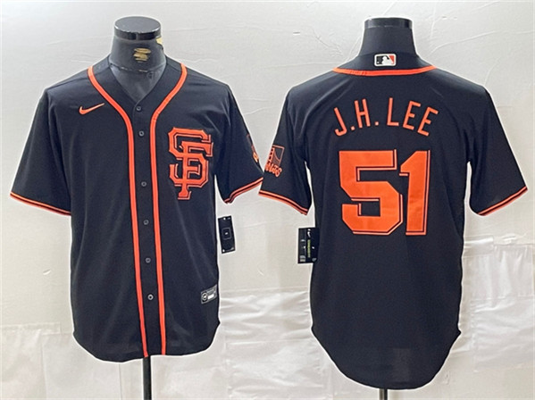 San Francisco Giants #51 Jung Hoo Lee Black Stitched Jersey - Zenithce