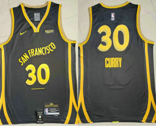Golden State Warriors #30 Stephen Curry Back 2023 City Edition Swingman Sponsor Stitched Jersey - Zenithce