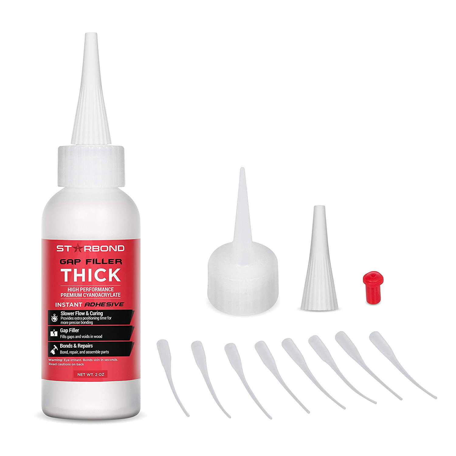 Starbond 2 oz Medium Thick Premium CA Glue 6 oz. Aerosol Accelerator Bundle - Zenithce