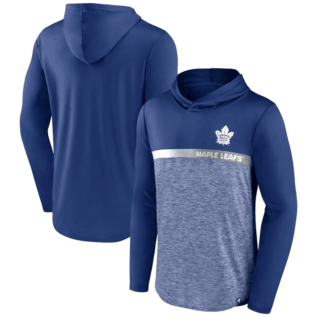Toronto Maple Leafs Blue Podium Defender Pullover Hoodie - Zenithce