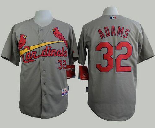 Cardinals #32 Matt Adams Grey Cool Base Stitched Jersey - Zenithce