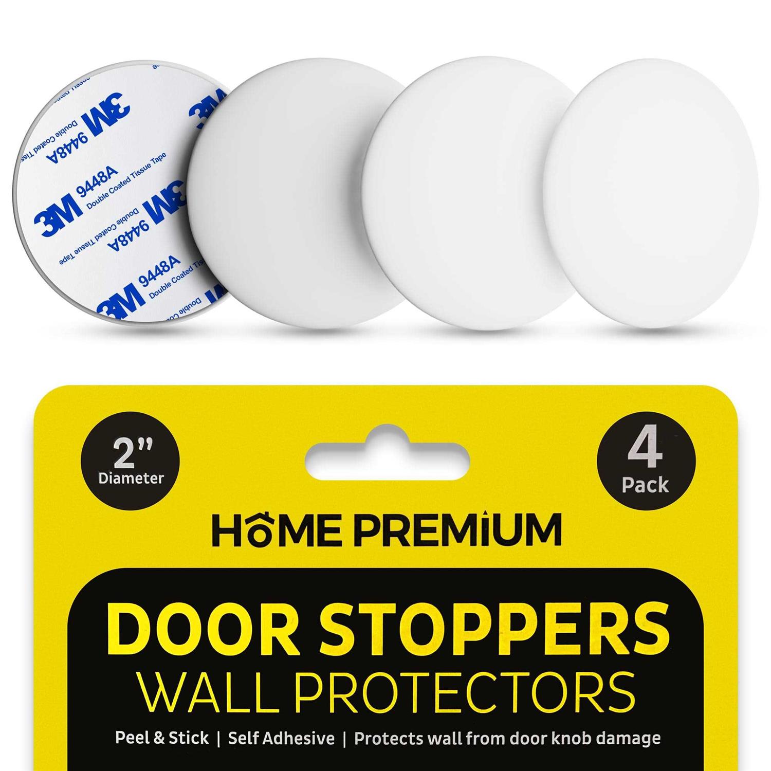 Door Stoppers Kickdown Door Stops Set of 3 Heavy Duty Doorstops Door Stops for Bottom of Door 4 Inch Easy Kick Down Door Stoppers Floor and Release - Zenithce