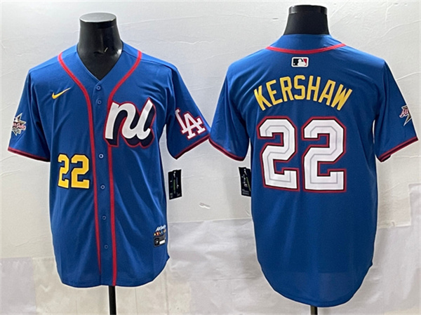 National League #22 Clayton Kershaw Blue 2025 All-Star Edition Limited Stitched Jersey - Zenithce