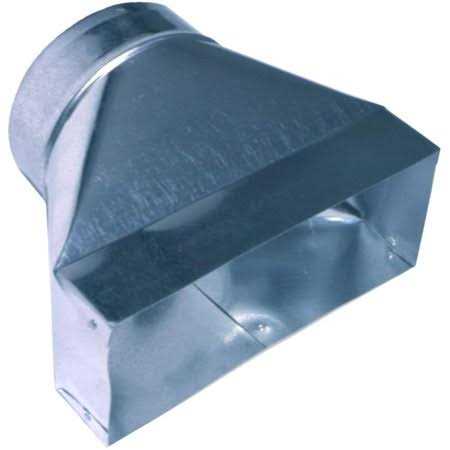 Master Flow 10 in. x 10 in. to 8 in. Ceiling Register Box CRB10X10X8 - Zenithce