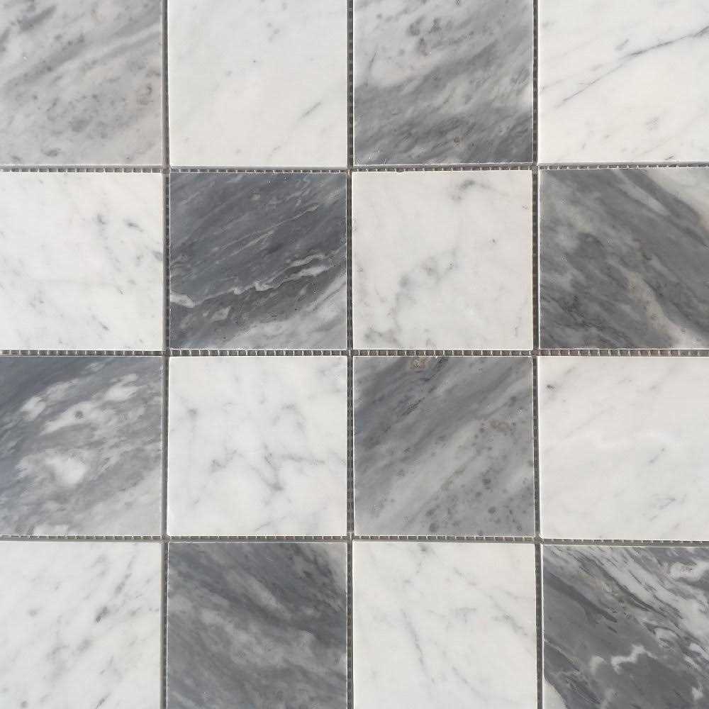 Mosaic Tile Outlet MTO0295 Classic 1X1 Stacked Squares Cobalt Blue Glossy Glass Mosaic Tile - Zenithce