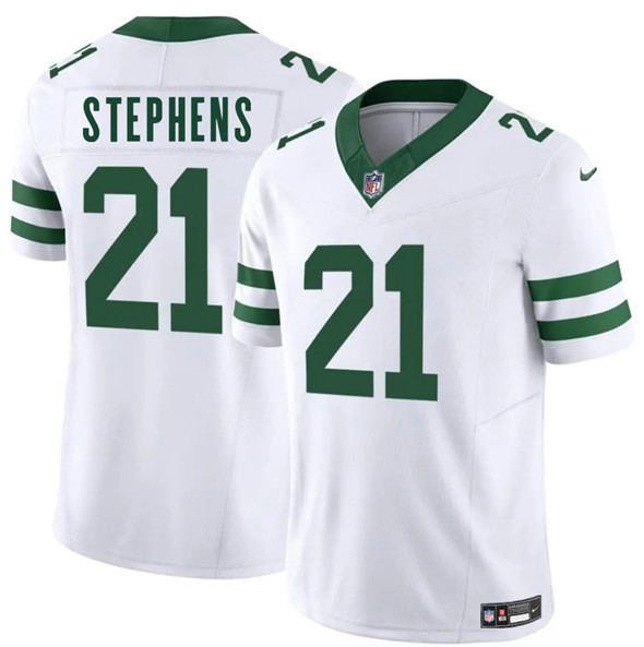 New York Jets #21 Brandon Stephens White 2025 F.U.S.E. Vapor Untouchable Limited Stitched Jersey - Zenithce