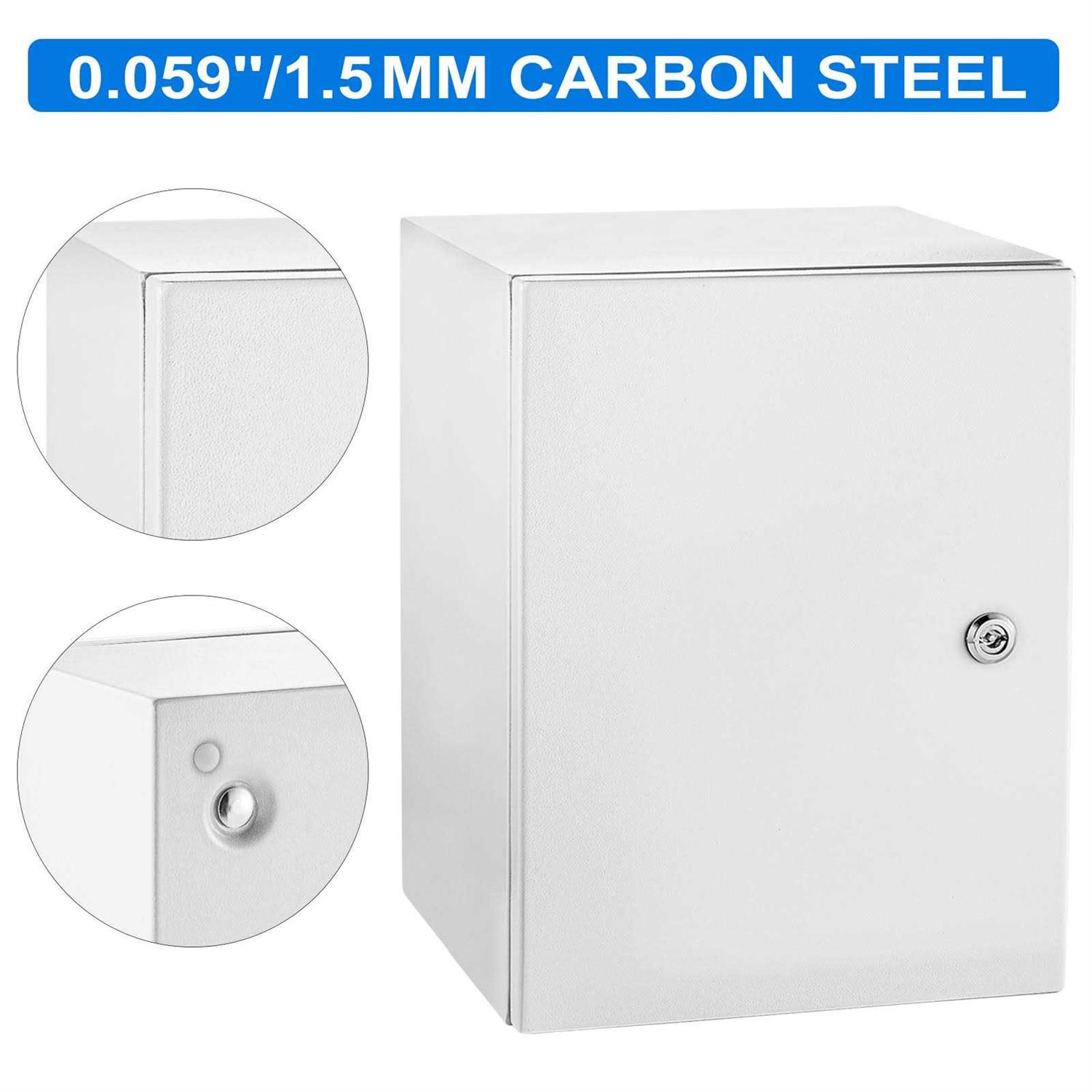 VEVOR Nema Steel Enclosure Nema 4X Steel Electrical Box IP66 Waterproof & Dustproof DQXJSTCFS - Zenithce