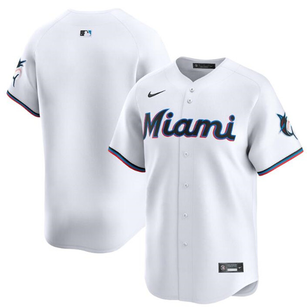 Miami Marlins Blank White 2024 Home Limited Stitched Jersey - Zenithce