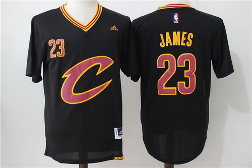 Cleveland Cavaliers #23 LeBron James Revolution 30 Swingman 2016 New Black Short-Sleeved Jersey - Zenithce