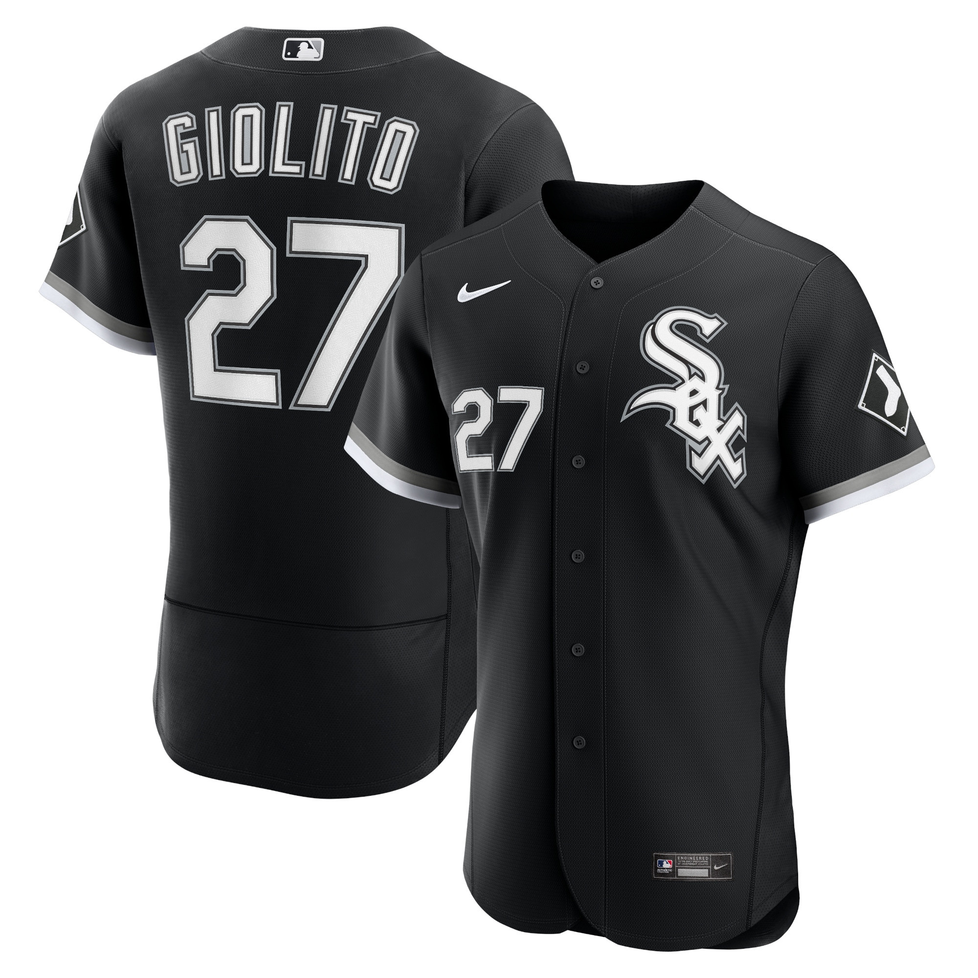Chicago White Sox #27 Lucas Giolito Black Flex Base Stitched Jersey - Zenithce