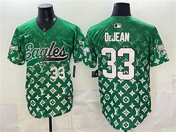 Philadelphia Eagles #33 Cooper DeJean Green With Patch Limited Stitched Jersey - Zenithce