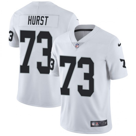 Raiders #73 Maurice Hurst White Vapor Untouchable Limited Stitched Jersey Limited Stitched Jersey - Zenithce