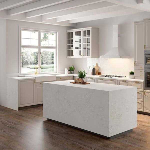 VIATERA 3 in. x 3 in. Quartz Countertop Sample - Zenithce