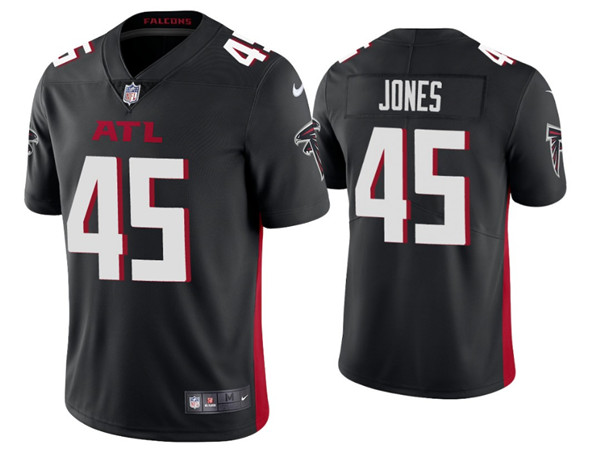 Atlanta Falcons #45 Deion Jones 2020 Black Vapor Untouchable Limited Stitched Jersey - Zenithce