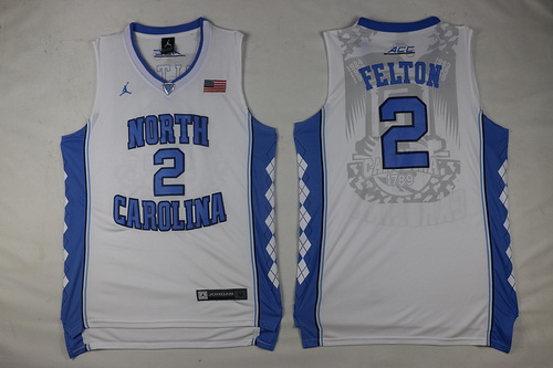 North Carolina Tar Heels #2 Jalek Felton White Soul Swingman Jersey - Zenithce