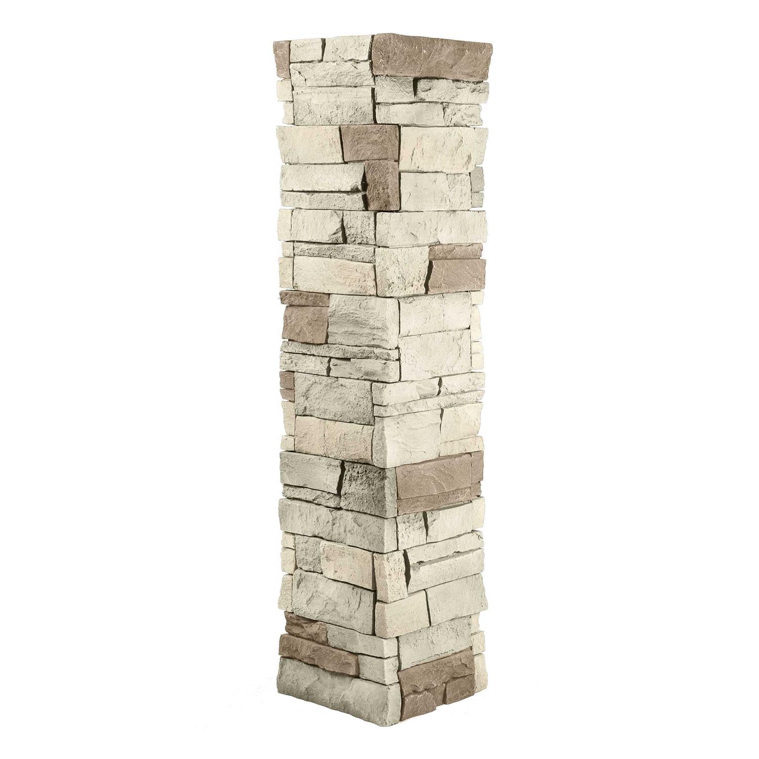 GenStone Faux Stacked Stone Pillar Panel - Zenithce
