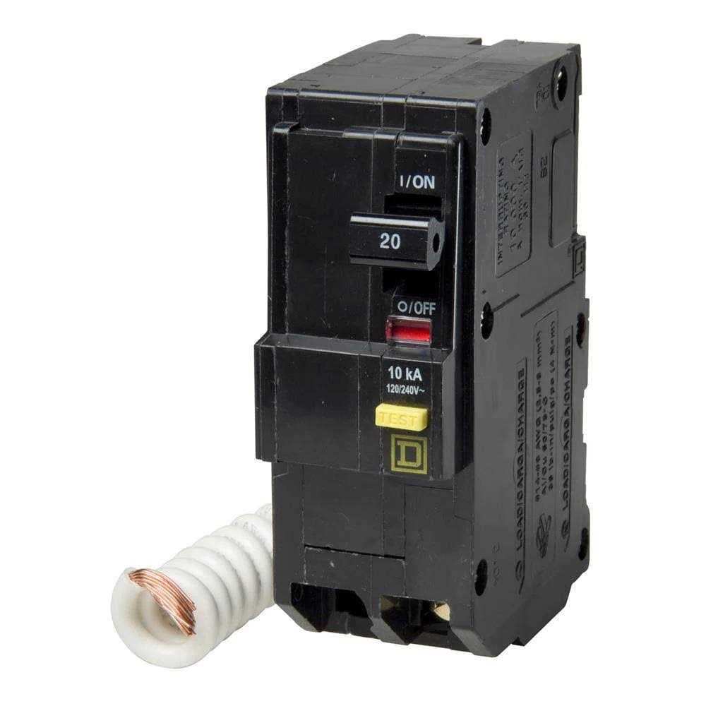 Square D QO 15A Single-Pole Dual Function Circuit Breaker QO115PAFGFC - Zenithce