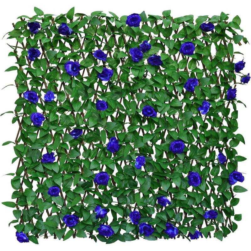 Sumery Expandable Fence Privacy Screen for Balcony Patio Outdoor,Decorative Faux Ivy Fencing Panel,Artificial Hedges - Zenithce