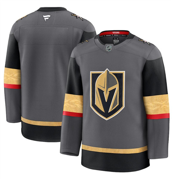 Vegas Golden Knights Blank Gray 2024-25 Alternate Stitched Jersey - Zenithce