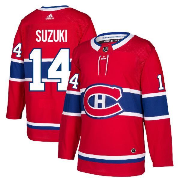 Montreal Canadiens #14 Nick Suzuki Red Stitched Jersey - Zenithce