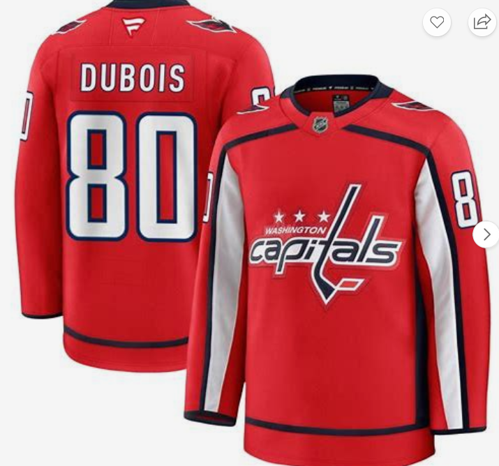Washington Capitals #80 Pierre-Luc Dubois Red 2024-25 Home Stitched Jersey - Zenithce