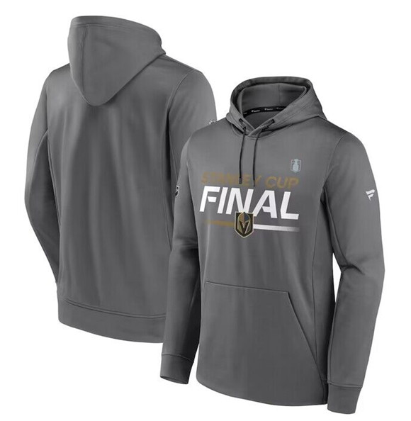Vegas Golden Knights Gray 2023 Stanley Cup Final Authentic Pro Pullover Hoodie - Zenithce