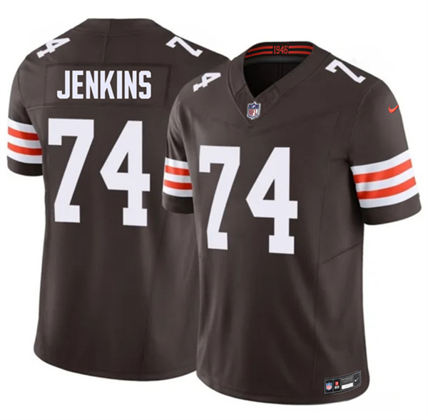 Cleveland Browns #74 Elgton Jenkins Brown 2026 F.U.S.E. Vapor Limited Stitched Jersey - Zenithce
