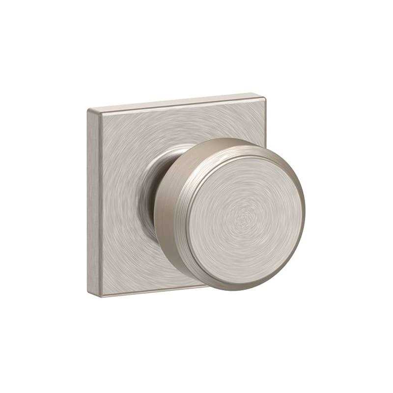 Schlage F10-BWE-COL Bowery Passage Door Knob Set with Collins Trim - Zenithce